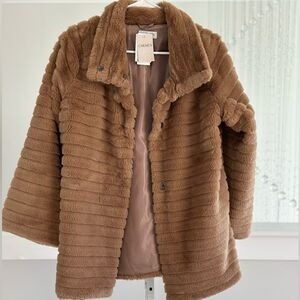 Carmen Marc Volvo Faux Fur short jacket NWT